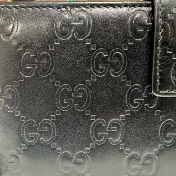 Authentic Gucci Black Guccissima Leather Continental Wallet - Picture 7 of 13